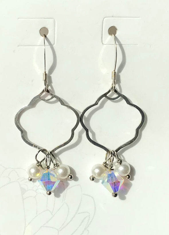 White Lotus Earring