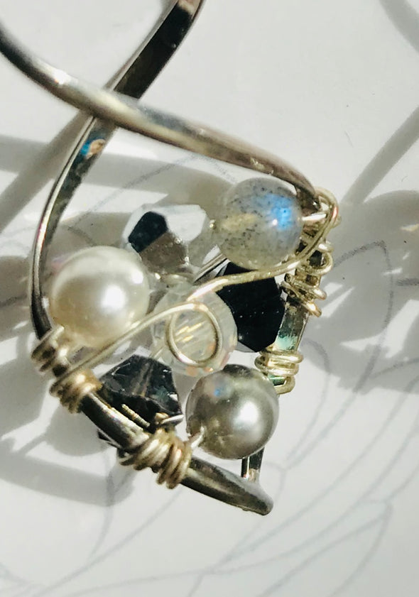 White Lotus Earring
