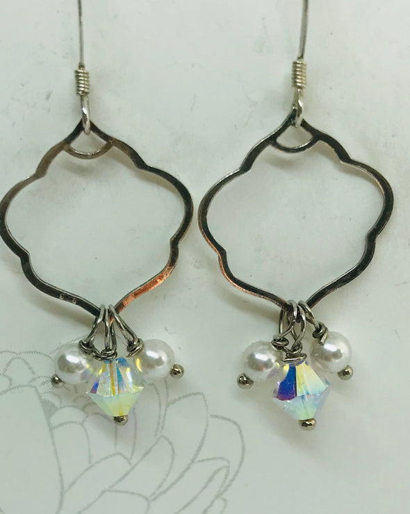 White Lotus Earring