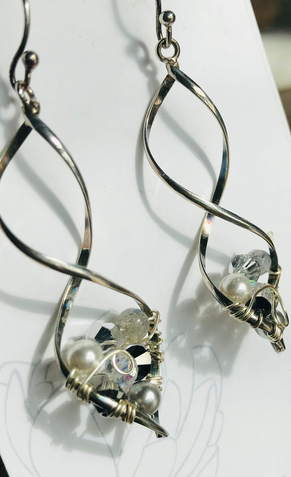 White Lotus Earring