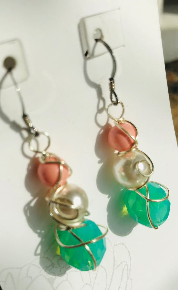 White Lotus Earring