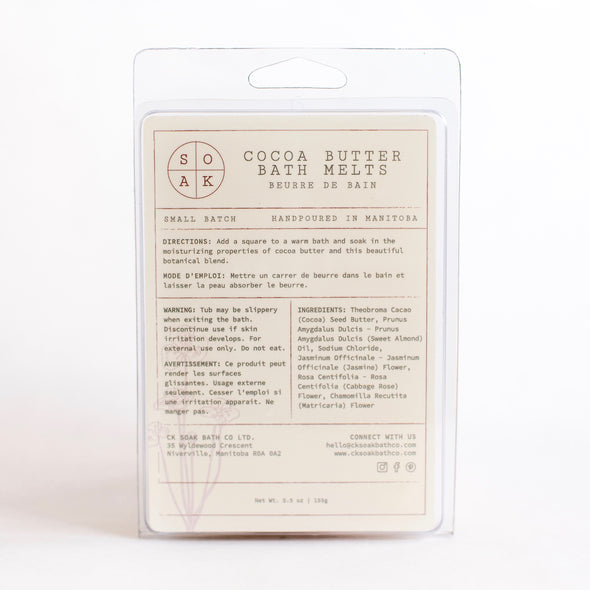 Cocoa Butter Bath Melts