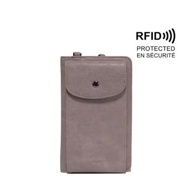 Amelia Lilac Smartphone Wallet RFID Protected