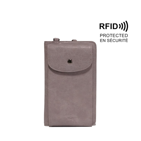 Amelia Lilac Smartphone Wallet RFID Protected